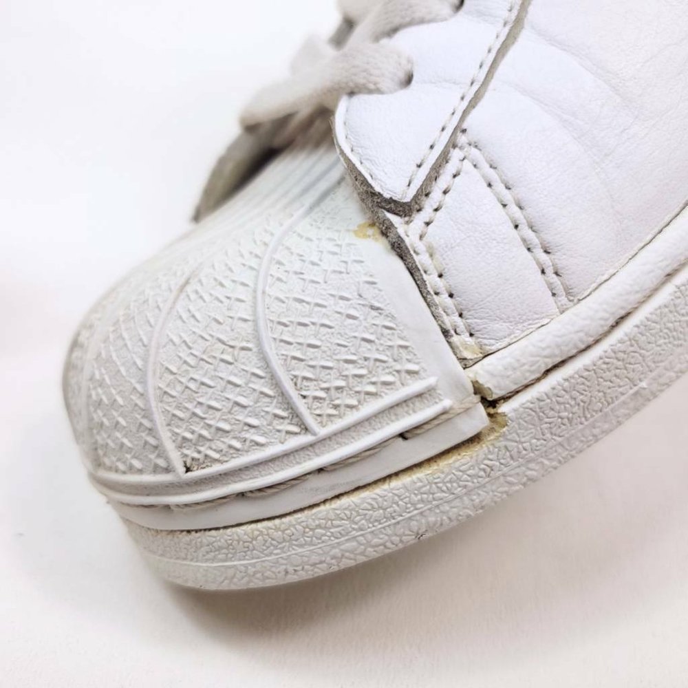 Adidas Originals Mens 10.5 Shoes White Shell Top 2003 Retro Sneakers Leather - Picture 8 of 10
